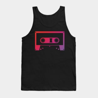 Red Cassette tape Tank Top